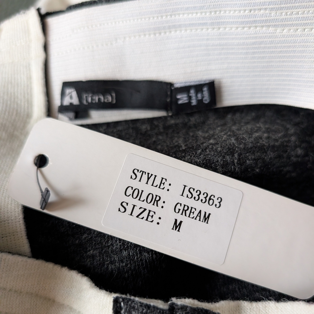 New Cream Two-Piece Set with Black Trim (INA Label) - Picture 7 of 7